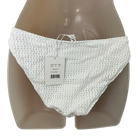 Andie Swim New With Tags “The Tropez” Bottom In Crochet White XL - Picture 3 of 6